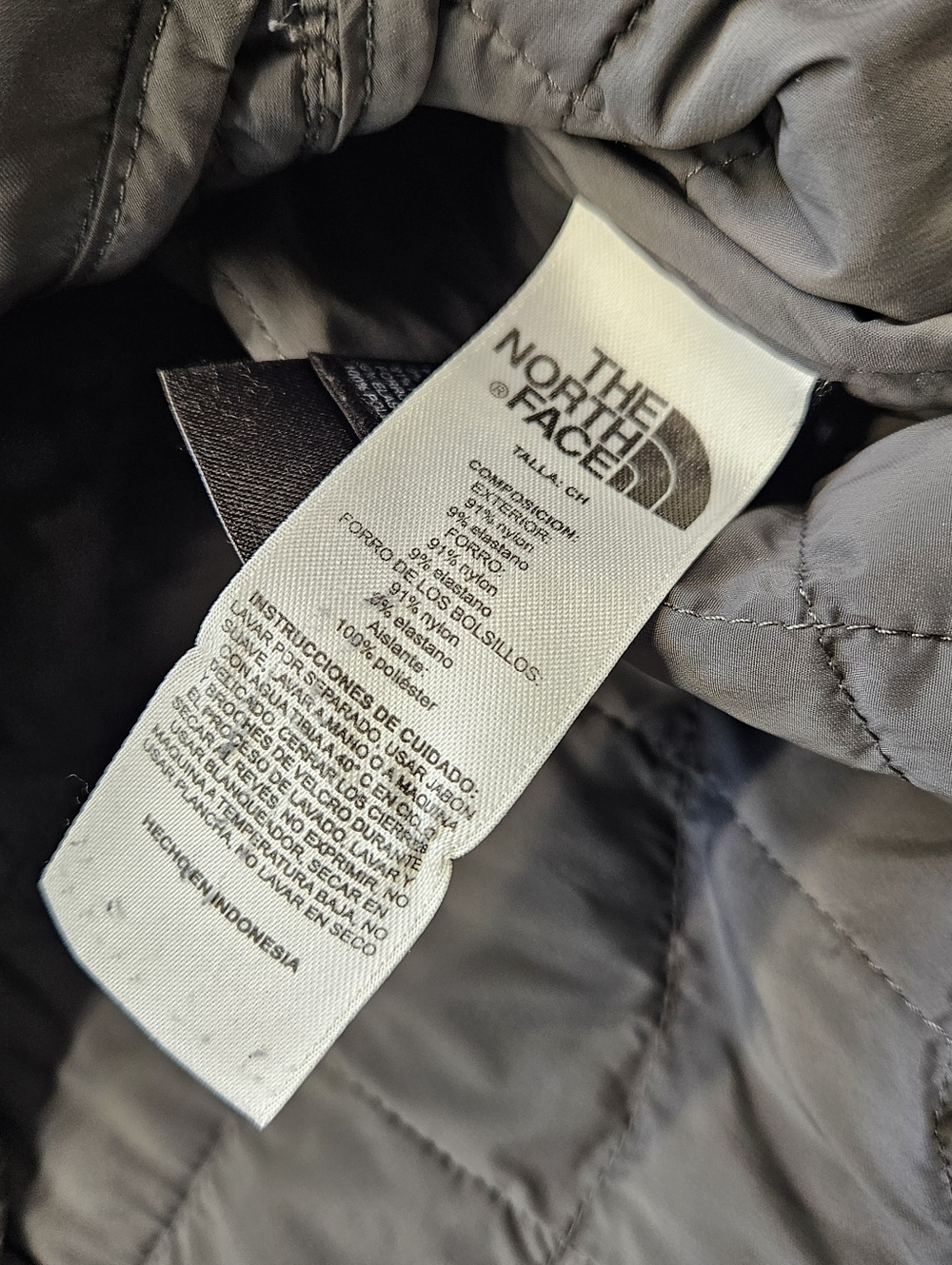 North Face Thermoball Jacket Mens Small Full Zip Quilted Puffer NF0A3JPO Black - Picture 5 of 10